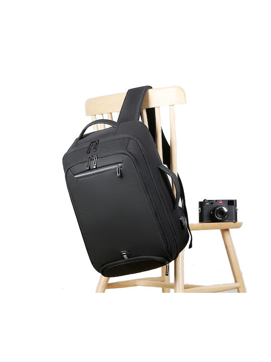 Playbags Collection Waterproof Backpack Laptop Bag 15.6" with USB Port in Black Color