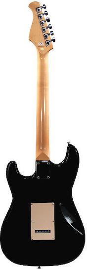 Prodipe St83 Ra Electric Guitar Stratocaster with HSS Pickup Configuration Black