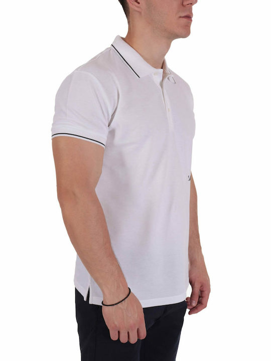 Ice Play Men's Short Sleeve Blouse Polo White