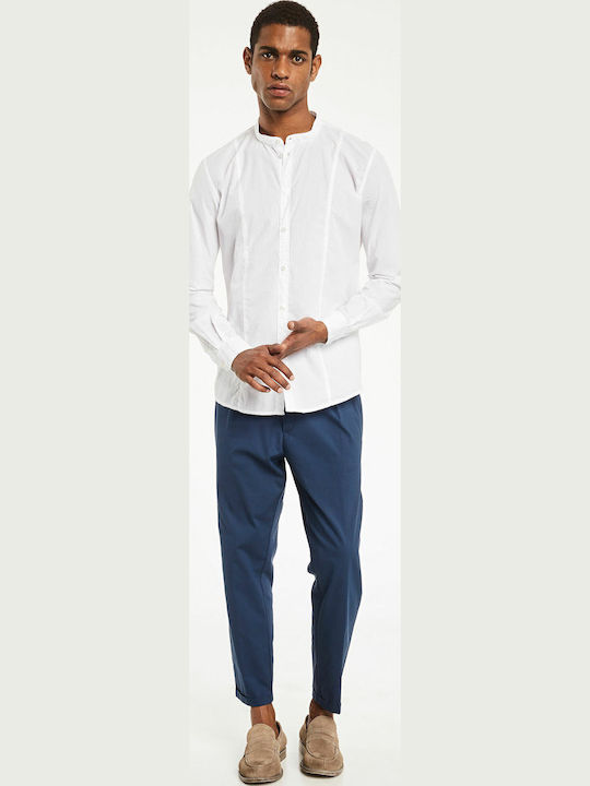 Trousers Chino in Straight Line Blue
