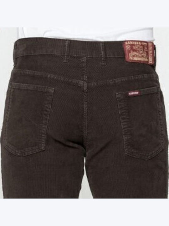 Carrera Trousers Elastic in Regular Fit Brown