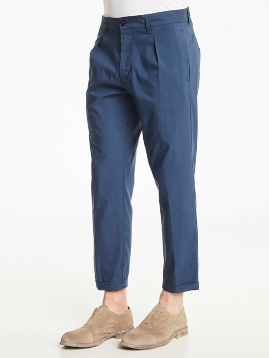 Trousers Chino in Straight Line Blue
