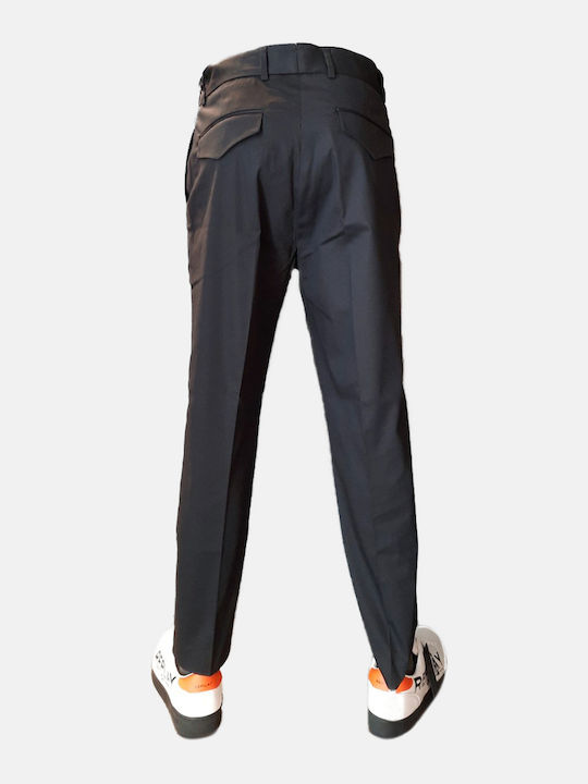 Trousers Chino in Straight Line Black