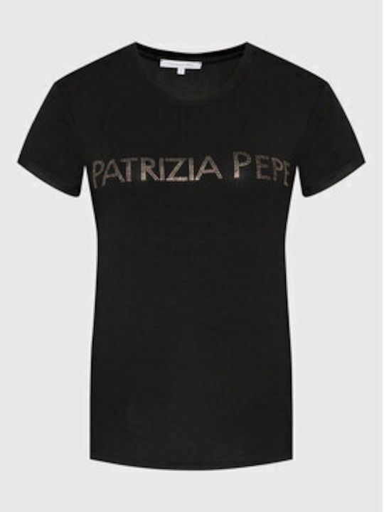Patrizia Pepe Γυναικείο T-shirt Μαύρο