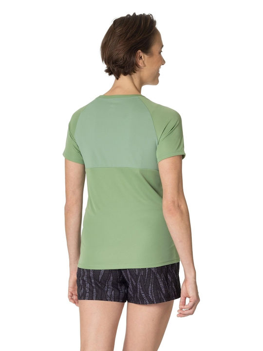 Odlo Essential Chill-tec Damen T-Shirt Khaki