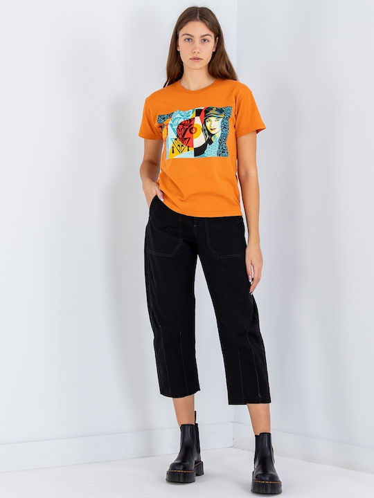 Raise Level Γυναικείο T-shirt Πορτοκαλί