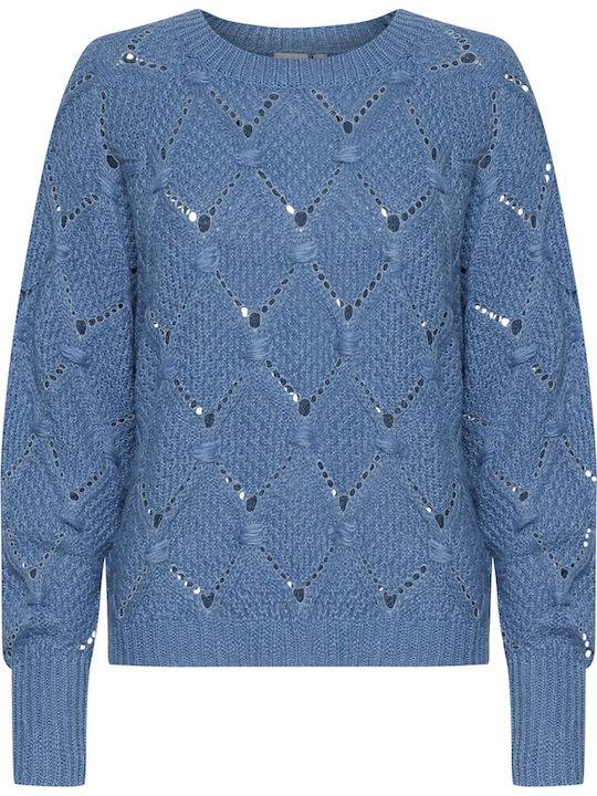 'odessa' Women's Long Sleeve Sweater Blue