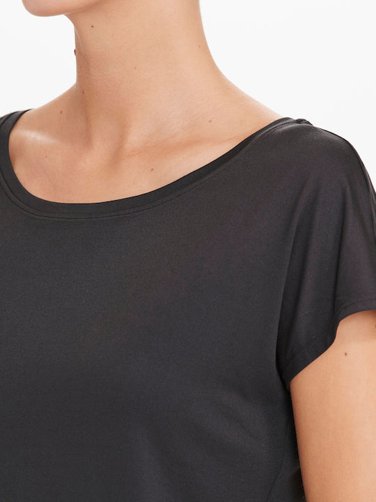 Damen Sportlich T-Shirt Black.