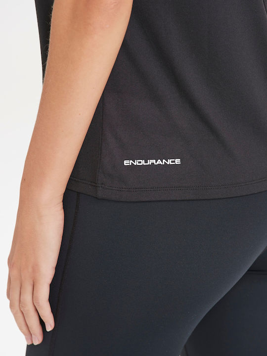 Damen Sportlich T-Shirt Black.