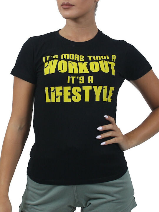 Γυναικείο Αθλητικό T-shirt Μαύρο