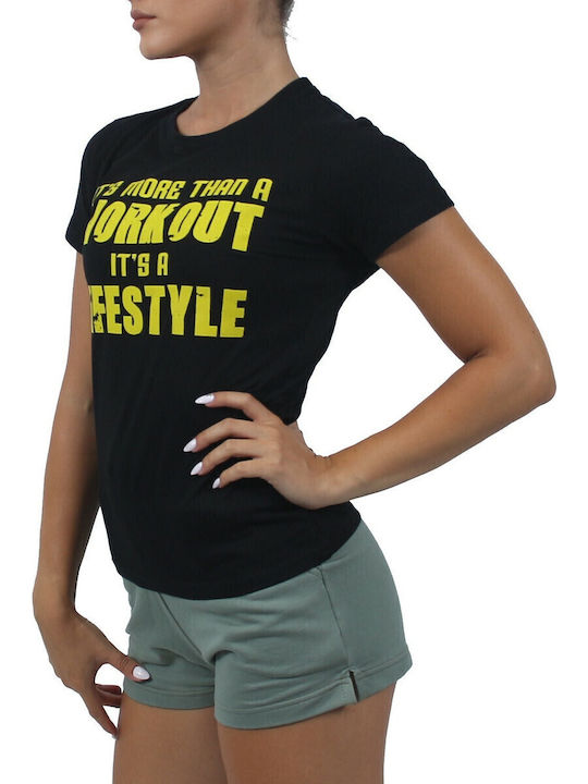 Γυναικείο Αθλητικό T-shirt Μαύρο