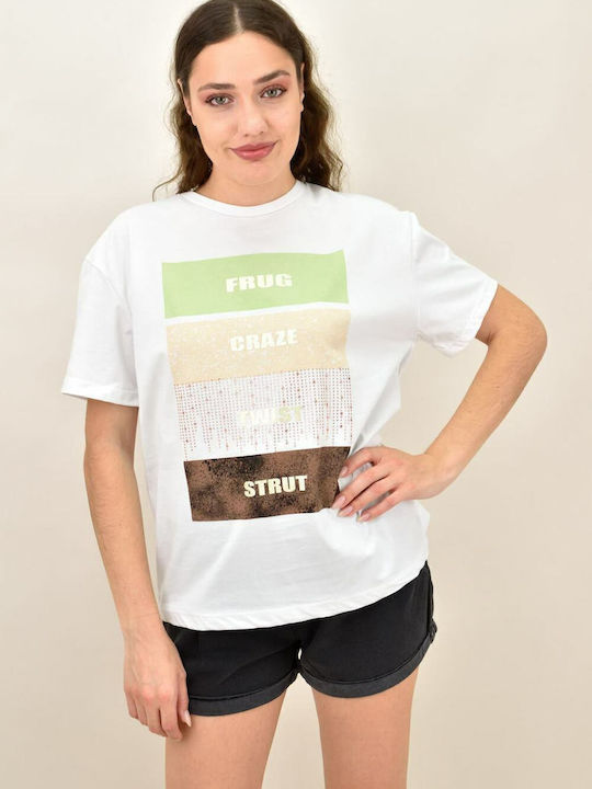 Damen T-Shirt Weiß