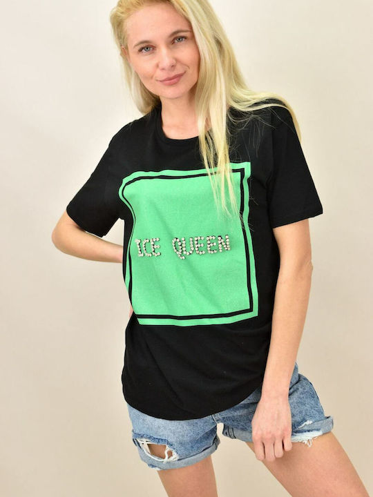 Ice Queen Damen T-Shirt Black