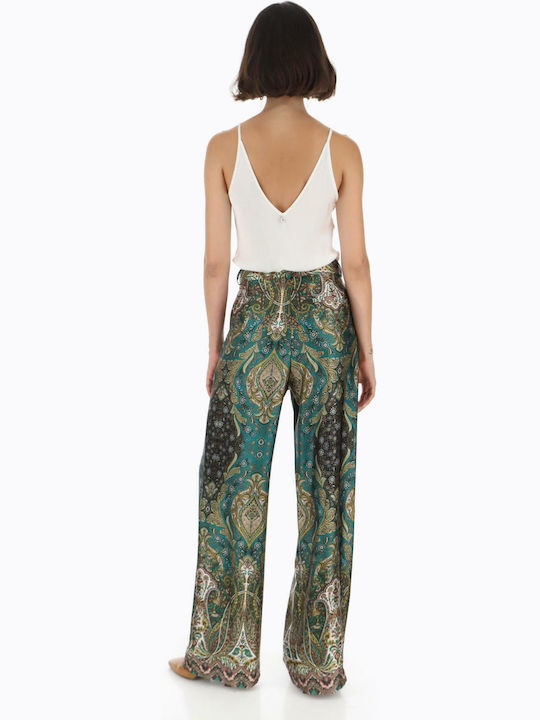 Dixie Women's Fabric Trousers Green