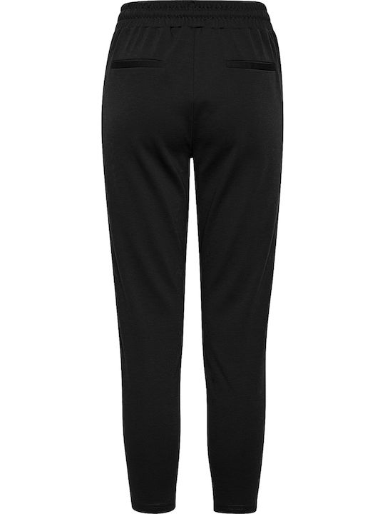 'kate' Women's High-waisted Fabric Trousers Black (10001/BLACK)