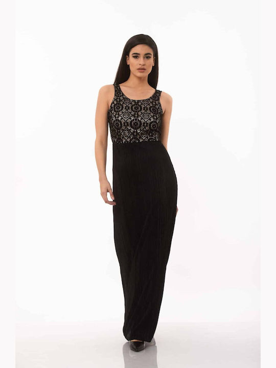 Ad'Oro Rochii de vară pentru femei Maxi Rochie Negru