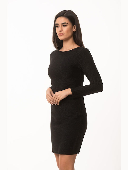 Ad'Oro Mini Evening Dress Black