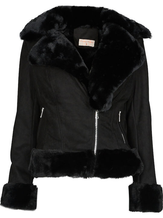 Liliette Short Women's Puffer Jacket for Winter Black