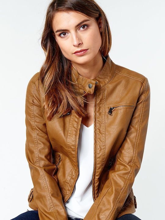 Puir Γυναικείο Biker Jacket Ταμπά