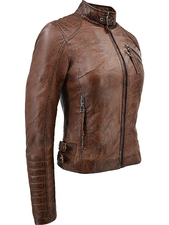 Piele Jachetă de femei Biker Jacket Maro
