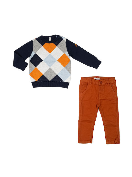 Kinderpullover Langarm Blau