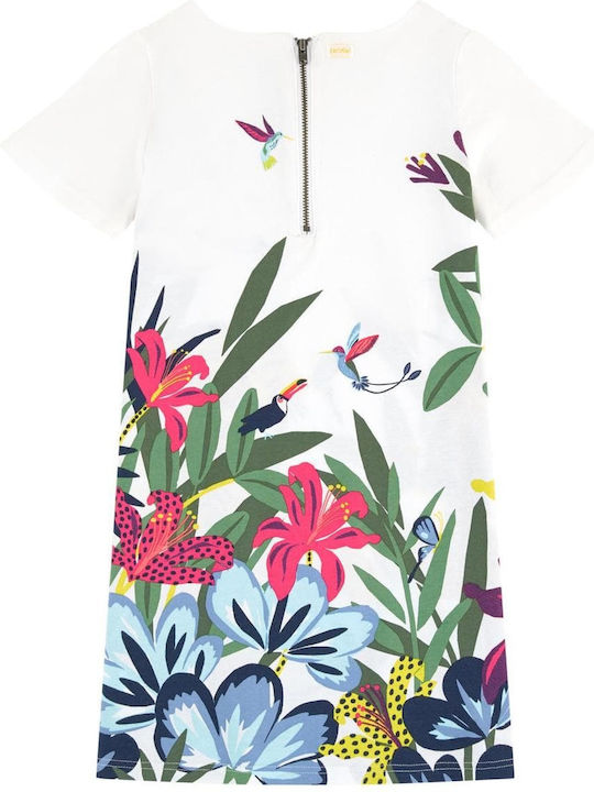 Catimini Tropical Jersey Dress Παιδικό Φόρεμα Αμάνικο Πολύχρωμο