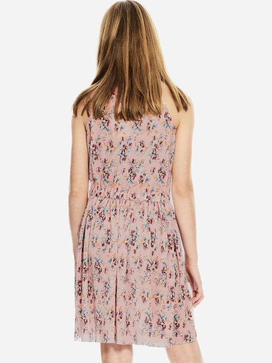 Dress Rochie pentru Copii Fără mâneci Floral Roz