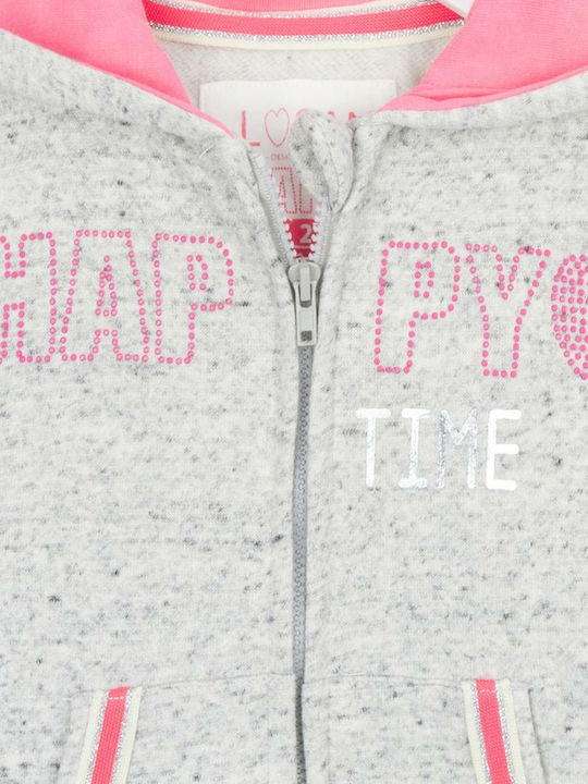 Kinderstrickjacke Fleece Gray