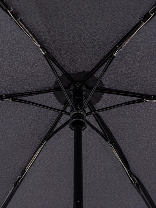 Knirps U.200 Ultra Light Slim Αυτόματη Ομπρέλα Βροχής Σπαστή Μαύρη