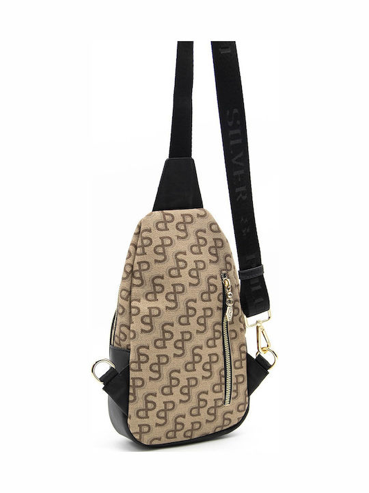 Damentasche Rucksack Silber