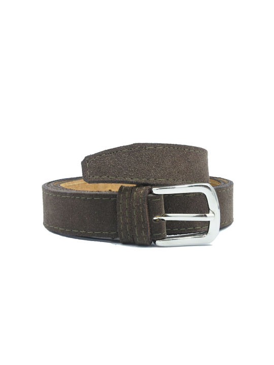 Leather Lab Leather Women's Belt Brown