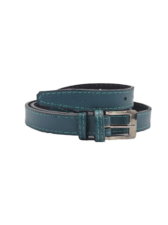 Leather Lab Leather Women's Belt Blue