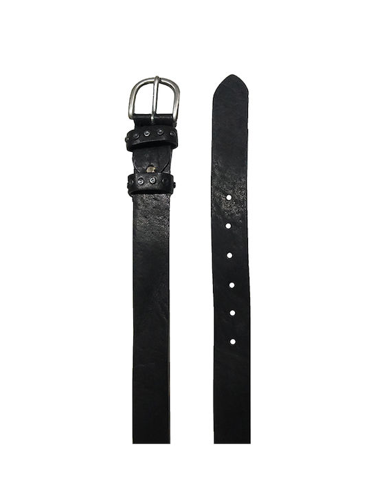 Gad Men's Leather Belt Black