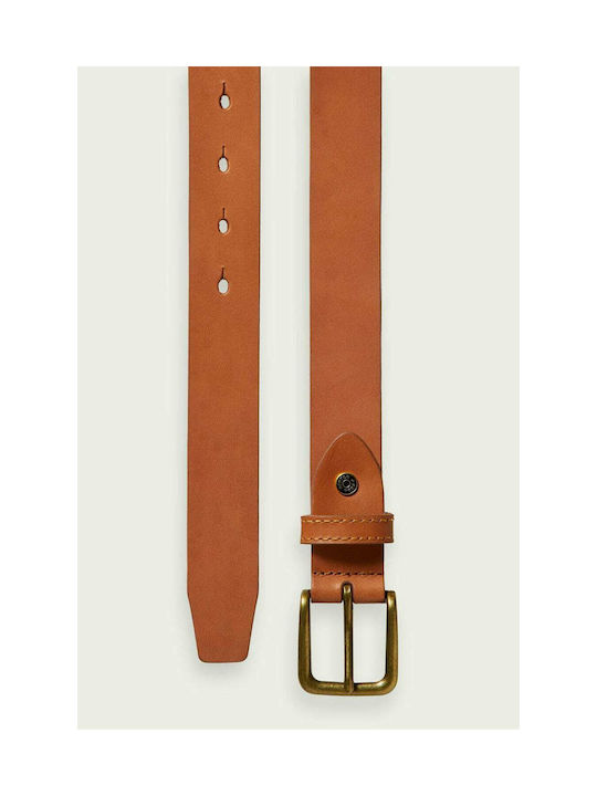 Scotch & Soda Men's Leather Belt Brown