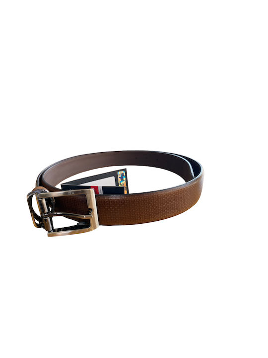 Venturi Men's Leather Belt Brown