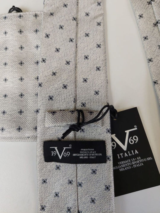 19V69 Versace Men's Tie Set Monochrome Gray