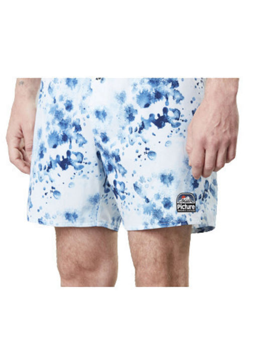 Picture Piau Boardshort 15 Ocean Men's Swimwear Shorts Light Blue with Patterns