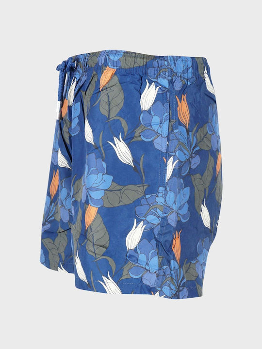 G Secret Men's Swimwear Shorts Blue with Patterns