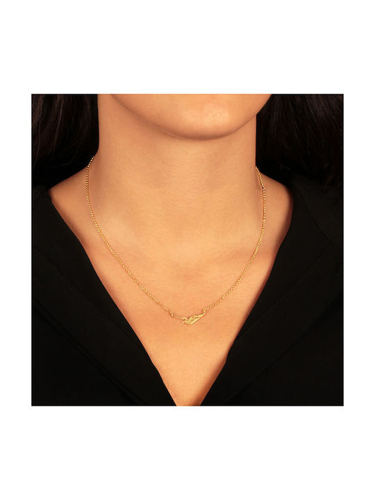 Necklace from Gold Plated Silver