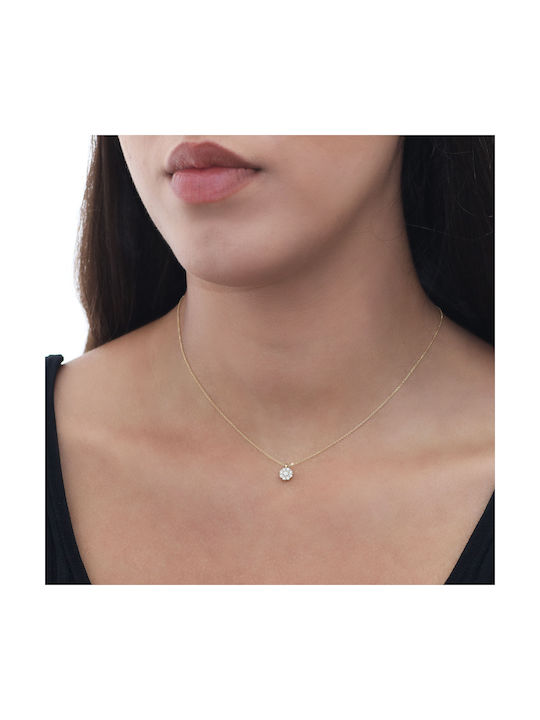 Necklace from Gold 18k with Diamond