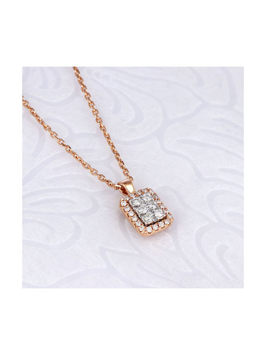 Necklace from Gold 18k with Diamond