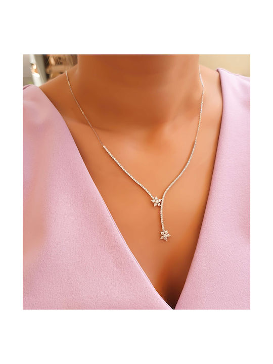 Necklace from White Gold 14K