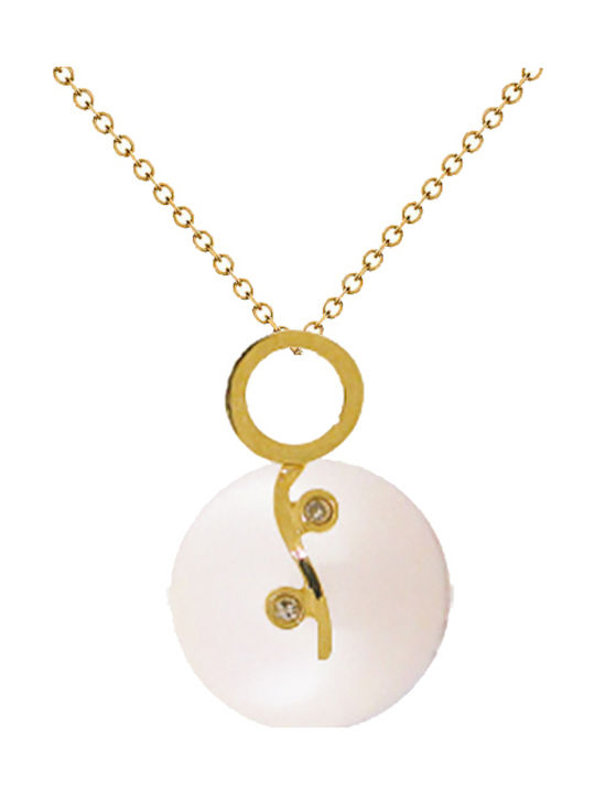 Margaritari Charm από Λευκόχρυσο 18Κ