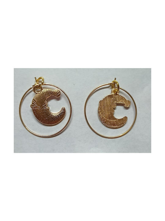 Earrings Hoops Gold Plated