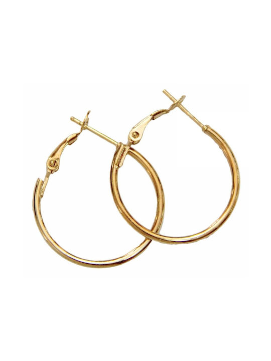 Earrings Hoops Gold Plated