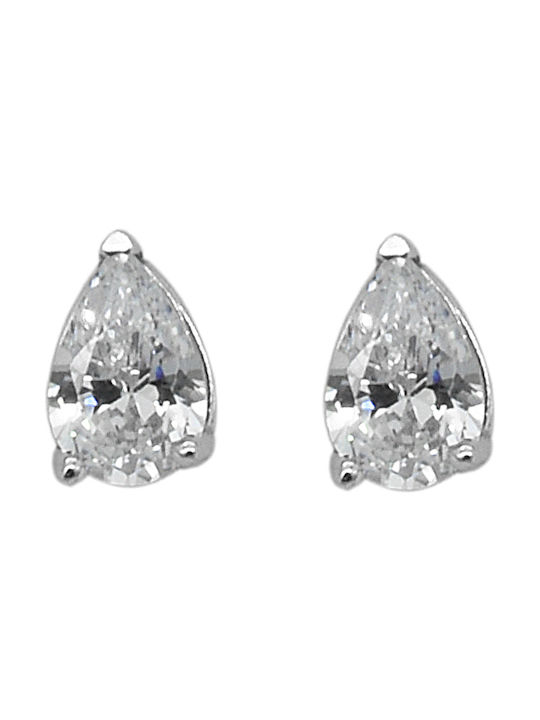 Earrings made of Platinum with Stones