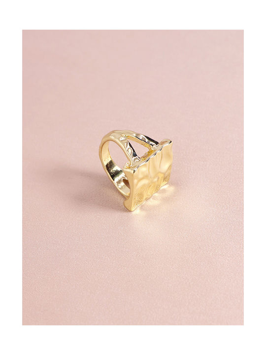 Women's Gold Plated Brass Ring