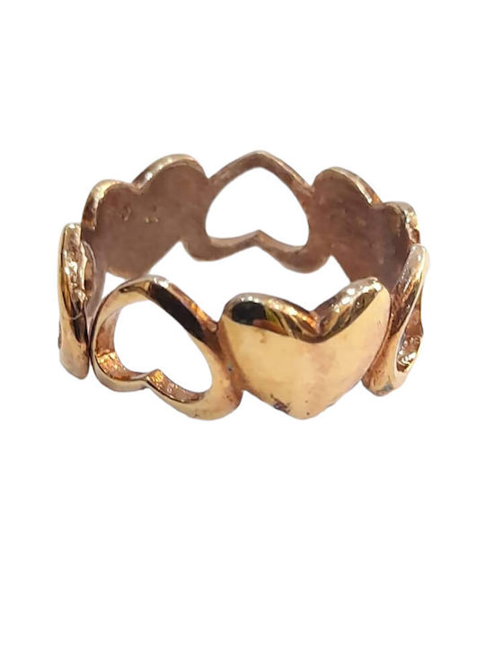 One Women's Gold Plated Silver Ring