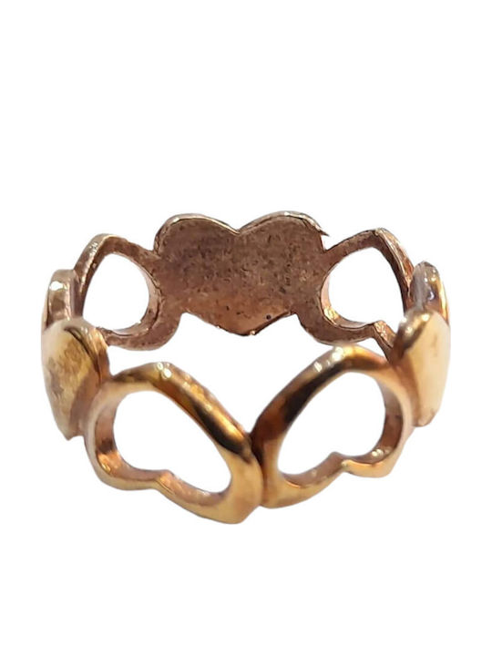 One Jewellery Дамски Пръстен от Сребърен Позлатен