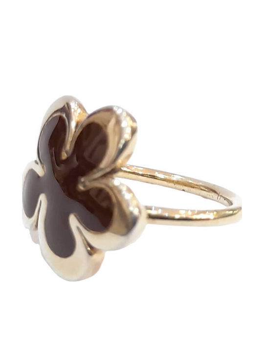 One Jewellery Γυναικείο Δαχτυλίδι από Ασήμι Επιχρυσωμένο